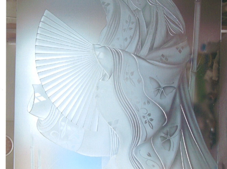 かぐや姫のガラス彫刻のサムネイル